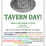 Tavern Day Flyer 2015
